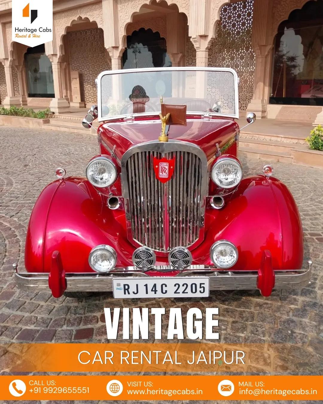Explore Jaipur in Style with Luxury Vintage Car Rental Services